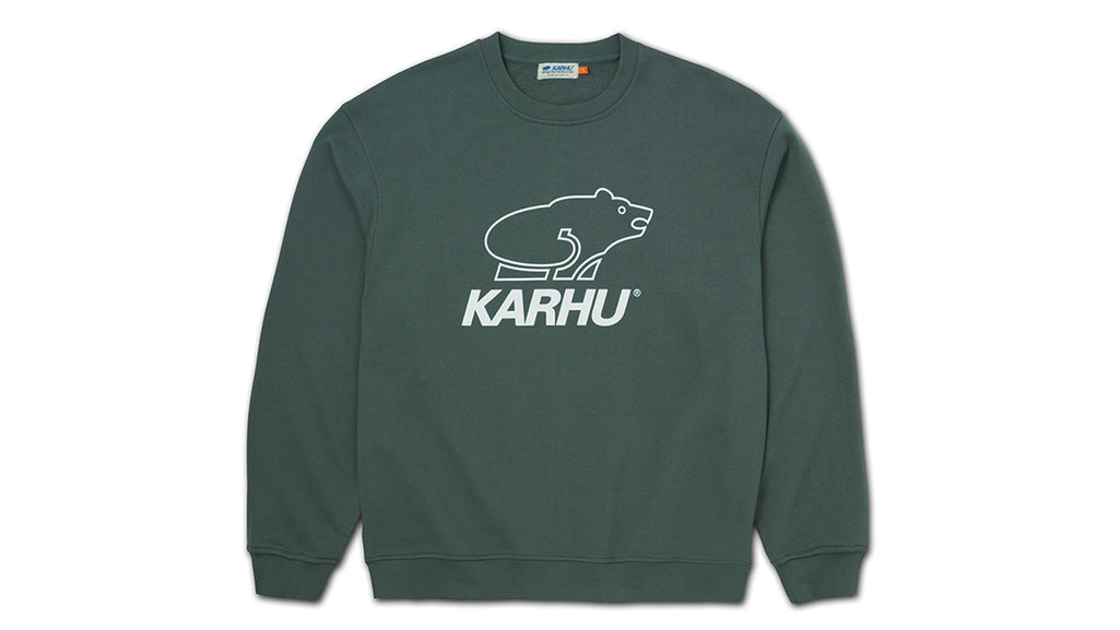 Karhu Basic logo sweatshirt - Dark Forest / Bright White