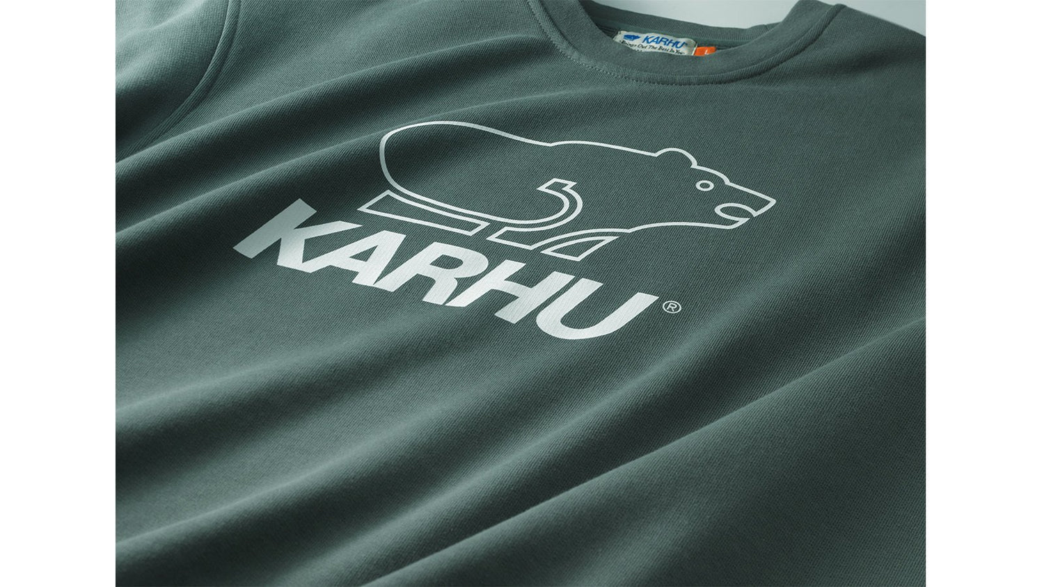 Karhu Basic logo sweatshirt - Dark Forest / Bright White