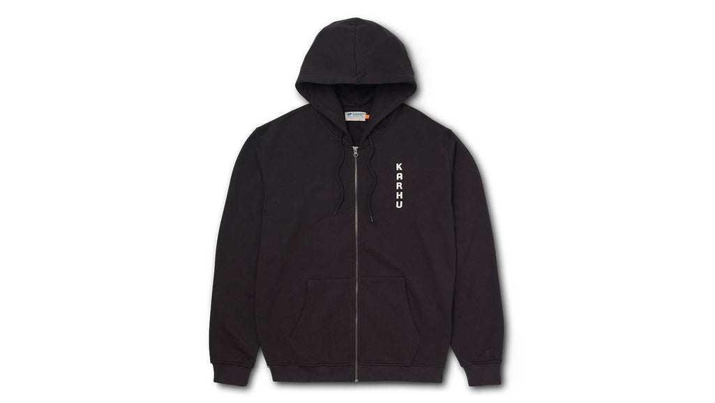 Karhu FULL ZIP HOODIE - JET BLACK / FOGGY DEW KA00177-JBFD