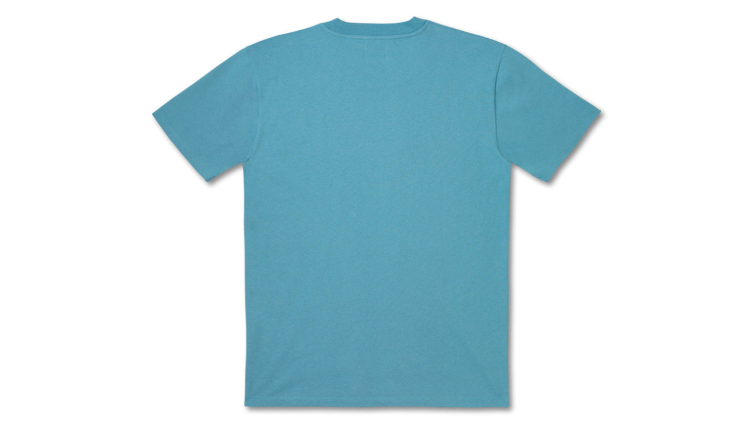 FLOWER LOGO T–SHIRT - DELPHINIUM BLUE / DOUGLAS FIR