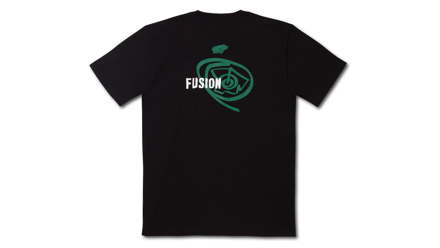 FUSION OG T–SHIRT - BLACK / ULTRAMARINE GREEN