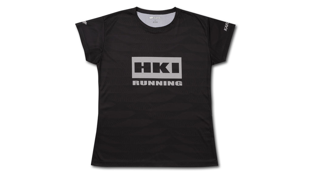 WOMEN'S RUNNING T–SHIRT - WET WEATHER / BLACK
