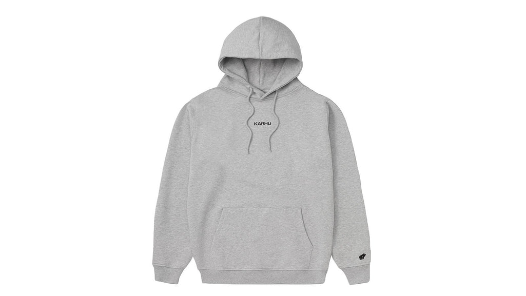 Karhu Logo Hoodie - Heather Grey Jet Black