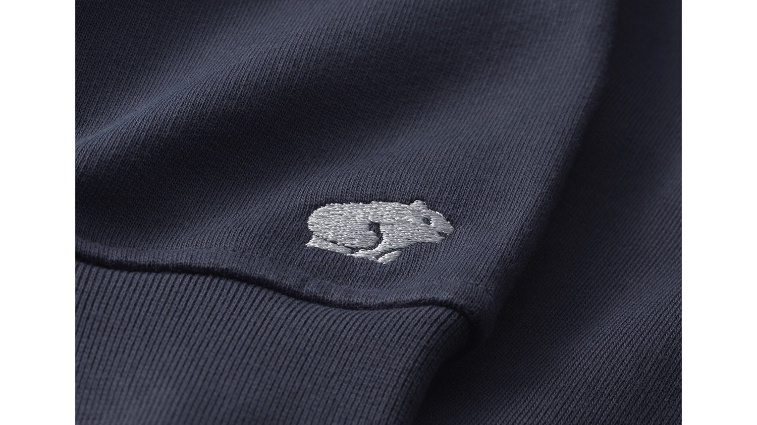 Karhu Logo Hoodie - India Ink Foggy Dew details