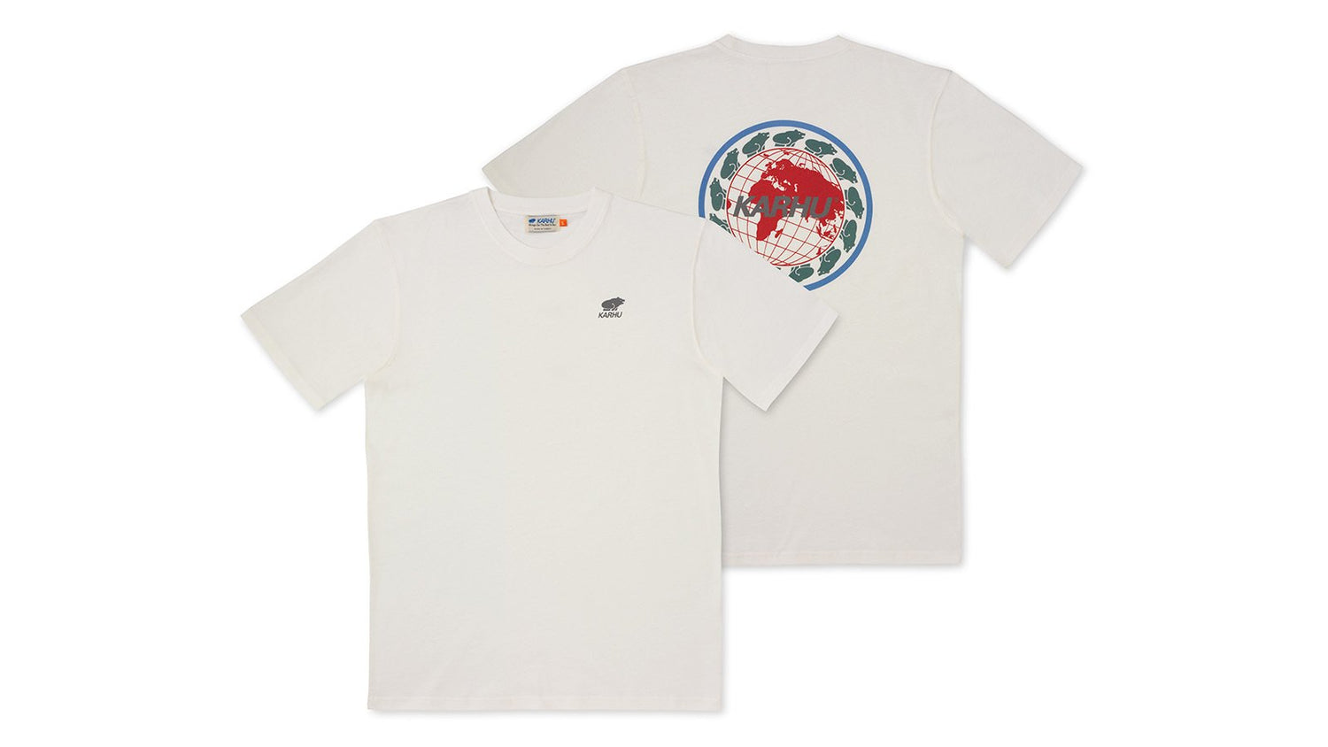 KARHU WORLDWIDE T-SHIRT - BRIGHT WHITE / GULL
