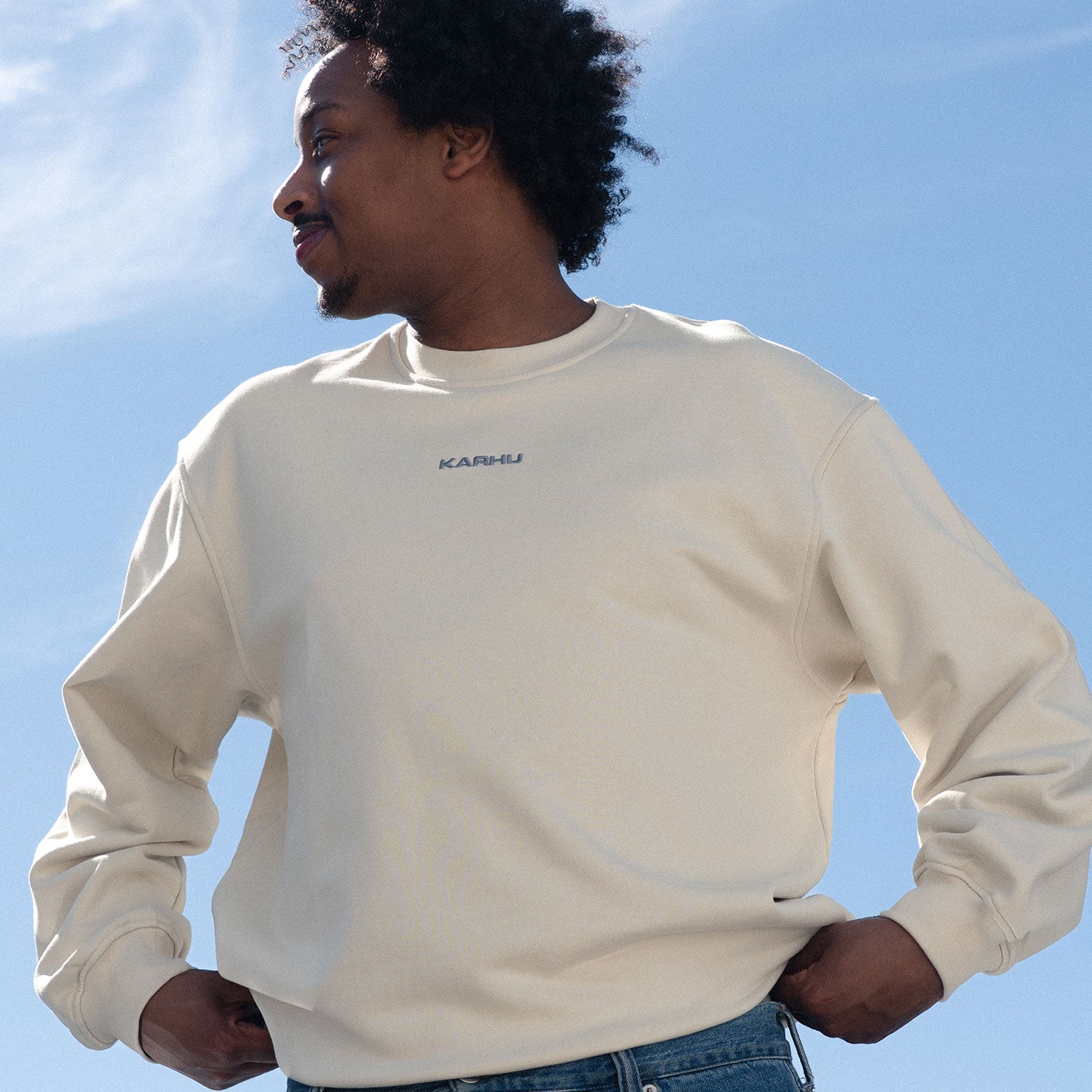 MINI LOGO SWEATSHIRT - TURTLEDOVE / VINTAGE INDIGO
