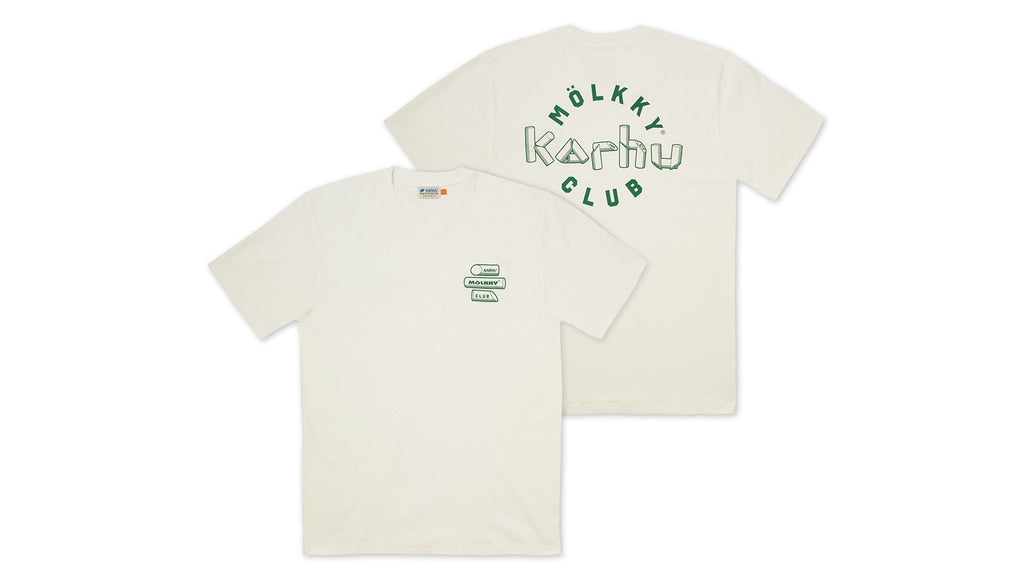 Karhu Mölkky club t-shirt - sugar swizzle / verdant green
