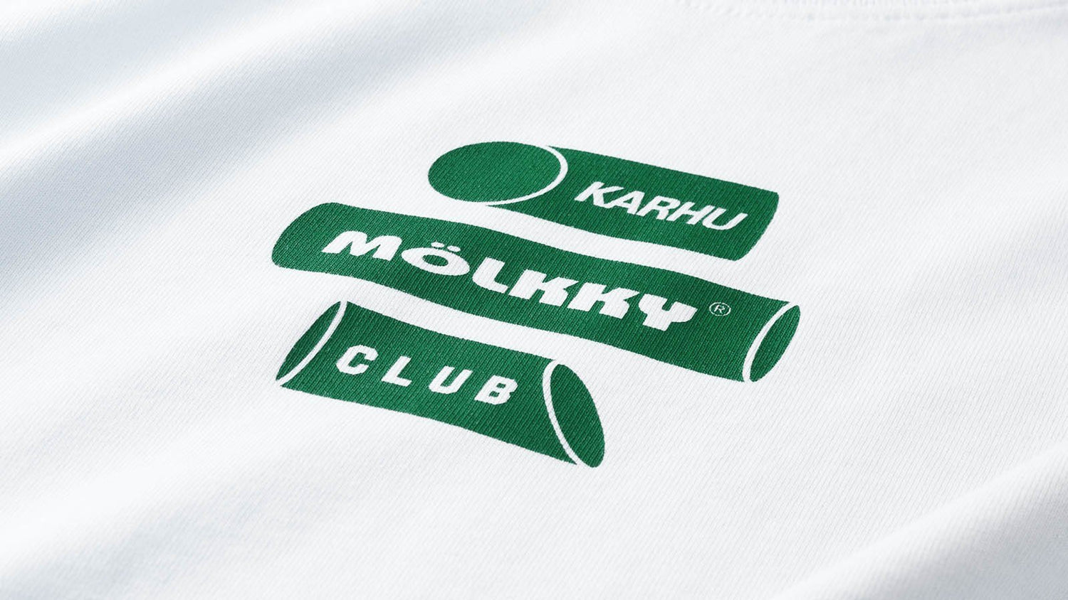 Karhu mölkky club t-shirt - white / verdant green