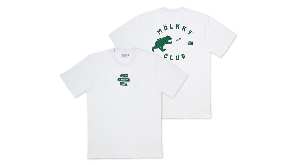 Karhu mölkky club t-shirt - white / verdant green