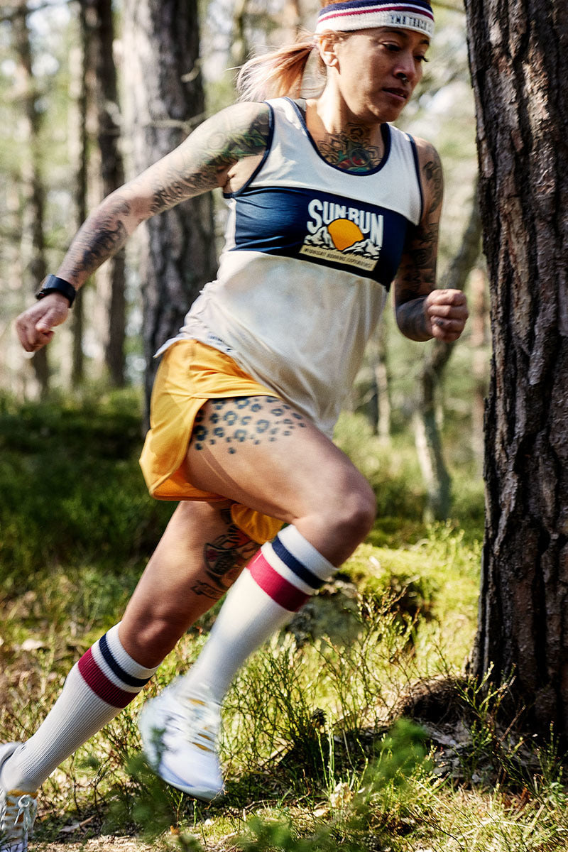 Karhu SUN RUN SINGLET WOMEN'S - OFF WHITE/ESTATE BLUE  85971