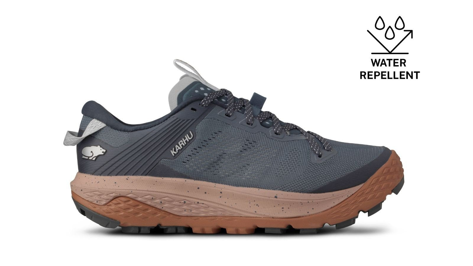WOMEN'S IKONI TRAIL 1.0 WR - STORMY WEATHER / RUGBY TAN