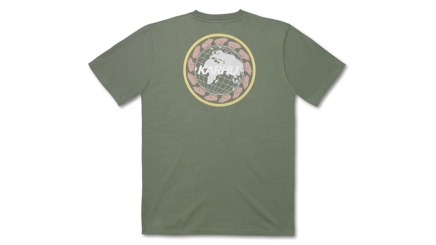 WORLDWIDE T–SHIRT - LAUREL OAK / SUNSHINE
