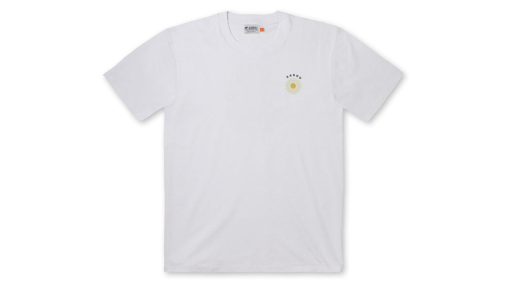 FLOWER BOUQUET T SHIRT - BRIGHT WHITE / DOUGLAS FIR