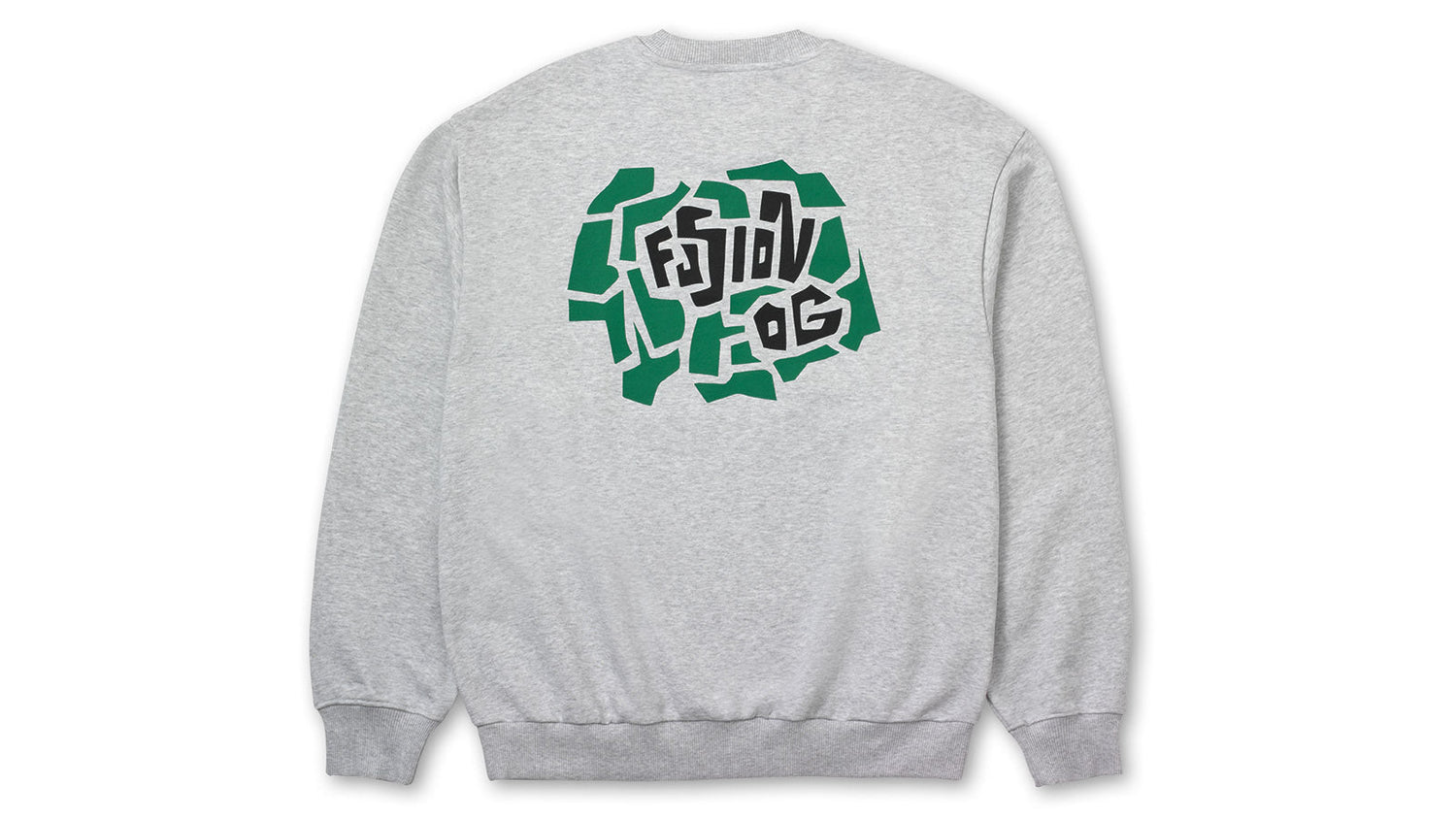 FUSION OG SWEATSHIRT - HEATHER GREY / ULTRAMARINE GREEN