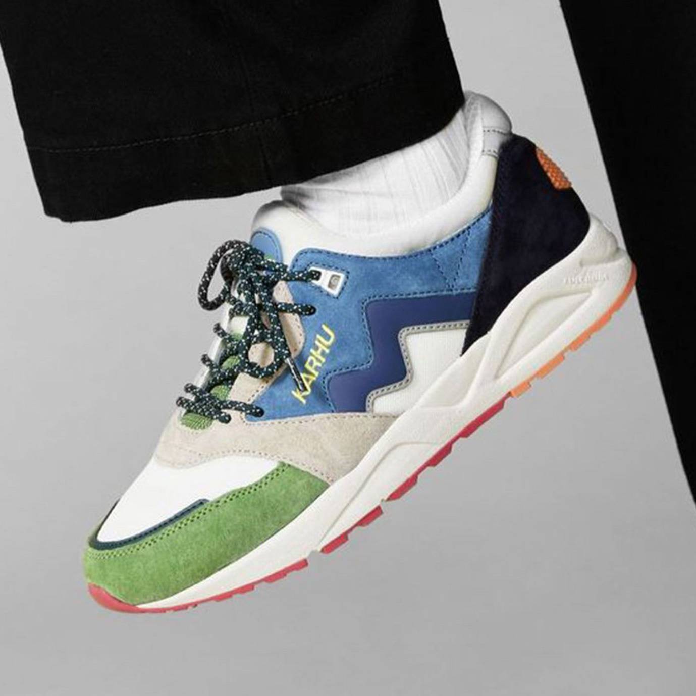 Karhu Aria 95 Flow State Pack 2 Piquant Green True Navy