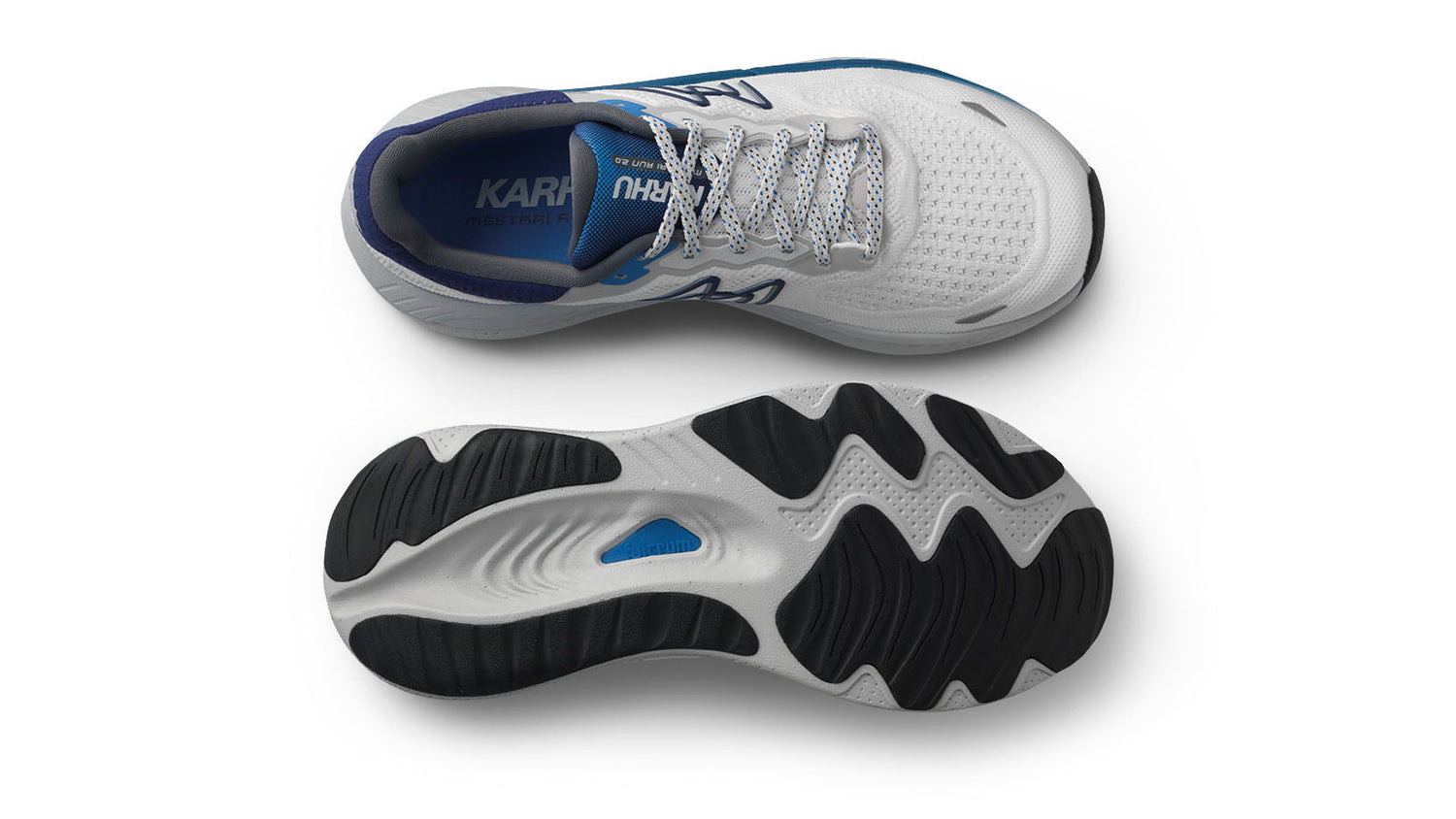 Karhu Mestari Run 2.0 Blanc de Blanc / Azure Blue | Max Cushioning