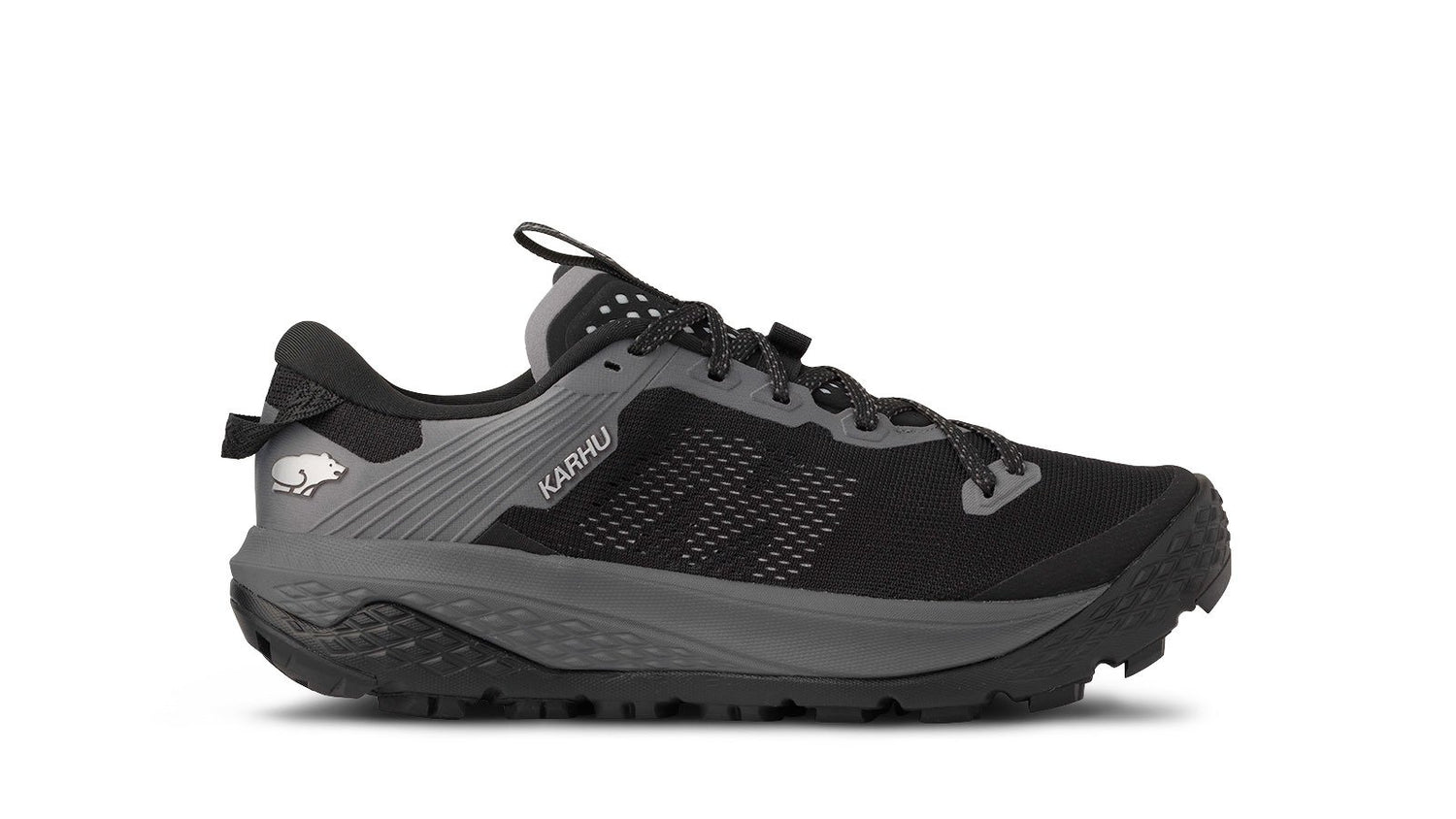 Black trail running shoes best sale