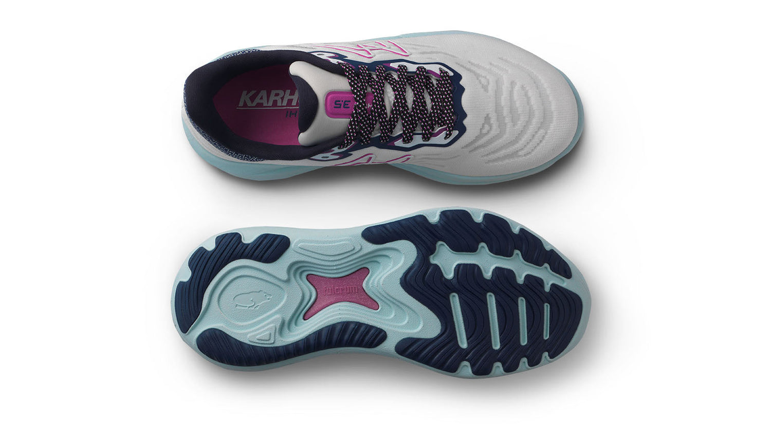 KARHU WOMEN'S IKONI 3.5 - BLANC DE BLANC / ROSE VIOLET | BALANCED RUNNING SHOES