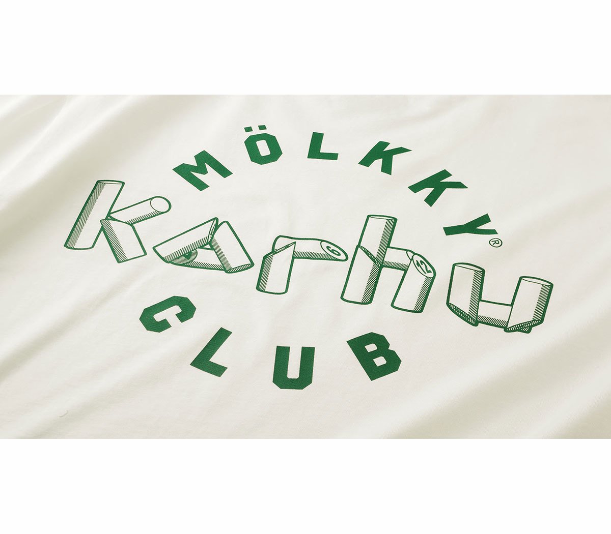 Karhu mölkky pack club t-shirt - sugar swizzle / verdant green