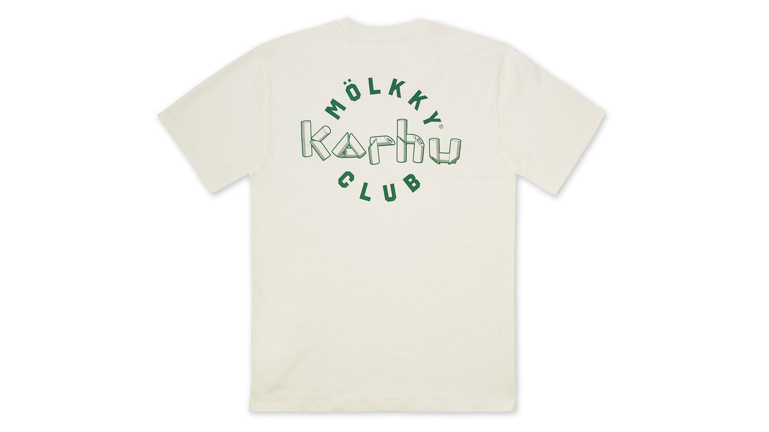 Karhu mölkky pack club t-shirt - sugar swizzle / verdant green