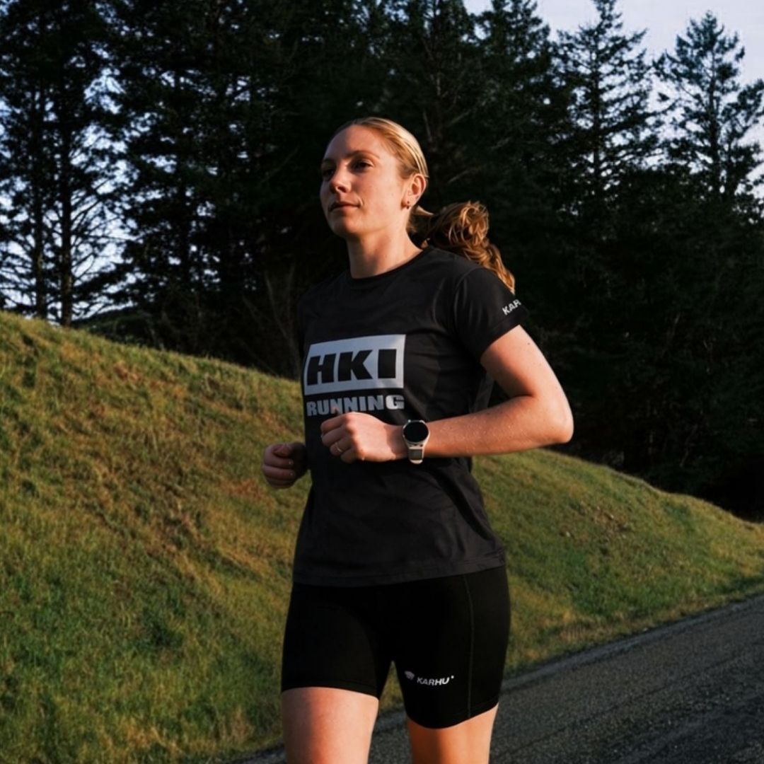 WOMEN'S RUNNING T–SHIRT - WET WEATHER / BLACK
